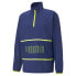 Puma Train Graphic Woven Zip Jacket Mens Blue Casual Athletic Outerwear 5201201