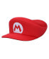 Фото #1 товара Men's Bros Embroidered Mario M Patch Red Beret Cap