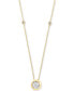 ფოტო #1 პროდუქტის Bubbles by EFFY® Diamond Bezel 18" Pendant Necklace (1/2 ct. t.w.) in 14k White, Yellow or Rose Gold