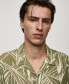 ფოტო #2 პროდუქტის Men's Regular-Fit Leaf-Print Shirt