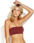 Seafolly 255961 Womens Strapless Tube Active Plum Bikini Top Swimwear Size 2 US