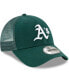 Фото #3 товара Men's Green Oakland Athletics Trucker 9FORTY Adjustable Snapback Hat
