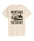 Фото #1 товара Hybrid Apparel Montana Land of Big Sky Men's Short Sleeve Tee