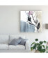 Фото #3 товара Jennifer Goldberger Ua Ch Blush Flower Splash V Canvas Art - 15" x 20"