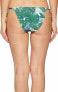Letarte Women's String Swimwear Bikini Bottom in Green Size Medium 180115