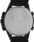 ფოტო #4 პროდუქტის UFC Men's Kick Digital Black Polyurethane Watch, 49mm