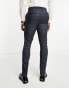 Фото #8 товара New Look skinny suit trousers in grey & blue check