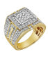 ფოტო #5 პროდუქტის Ringside Shine Natural Certified Diamond 2.5 cttw Round Cut 14k Yellow Gold Statement Ring for Men