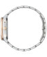 ფოტო #2 პროდუქტის Women's Eco-Drive Calendrier Diamond Accent Two-Tone Stainless Steel Bracelet Watch 37mm