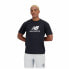 Фото #1 товара Футболка с коротким рукавом мужская New Balance Essentials Stacked Logo Чёрный
