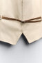 Belted waistcoat top