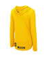 Фото #2 товара Women's Maize Michigan Wolverines My Lover Lightweight Hooded Long Sleeve T-shirt