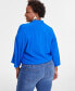 Plus Size Tie-Front Top, Created for Macy's