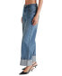 Women's Noeli Wide-Leg Cuffed Jeans Голубой, 25 - фото #3