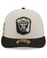Фото #4 товара Men's Stone, Black Las Vegas Raiders 2023 Salute To Service Low Profile 59FIFTY Fitted Hat
