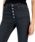 Фото #7 товара Juniors' Button-Fly Mid-Rise Skinny Ankle Jeans