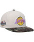 ფოტო #2 პროდუქტის Men's Cream Los Angeles Lakers Hardwood Classics 2010 NBA Finals Patch Off White Camo Fitted Hat