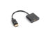 Фото #2 товара Lanberg AD-0009-BK - 0.1 м - DisplayPort - HDMI Type A (Стандарт) - Мужской - Женский - Золото - Адаптер