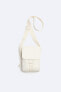 Vertical canvas crossbody bag