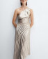 Фото #2 товара Women's Asymmetrical Pleated Dress
