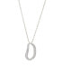 Фото #1 товара Classicharms infinity Pave Irregular Hoop Pendant Necklace