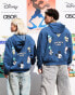 ASOS DESIGN Disney unisex oversized hoodie with Mickey Mouse & Friends prints in blue BLAU, L - фото #5