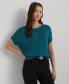 ფოტო #1 პროდუქტის Petite Rib-Knit Crewneck Sweater