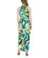 Women's Printed Knot-Neck Tulip-Hem Maxi Dress
