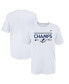 ფოტო #1 პროდუქტის Preschool White Tampa Bay Lightning 2022 Eastern Conference Champions Locker Room T-shirt