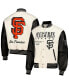 Men's White San Francisco Giants Full-Snap Varsity Jacket