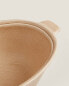 Stoneware salad bowl with handles