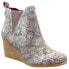 Фото #2 товара TOMS Kelsey Snake Booties Womens Grey Casual Boots 10015815