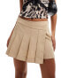 Фото #1 товара ONLY tailored pleated skort in beige