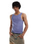 COLLUSION ribbed vest in grey marl