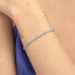 Фото #3 товара Dazzling steel bracelet with clear zircons Desideri BEI080
