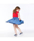 Фото #2 товара Girl Skort With Bow Blue Chambray - Toddler|Child