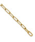 18k Yellow Gold Polished Solid Paperclip Link Bracelet Желтый, 8 - фото #3