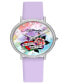 Women's Quartz Light Purple Silicone Strap Watch 38mm