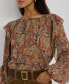 ფოტო #3 პროდუქტის Women's Ruffled Floral Blouse