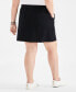 Фото #2 товара Plus Size Solid Pull-On Skort, Created for Macy's