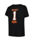 Фото #2 товара Women's Black Cincinnati Bengals Plus Size Mother's Day 1 Mom V-Neck T-Shirt