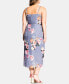 Фото #2 товара Trendy Plus Size Florence Floral Wrap Dress
