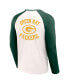 Фото #3 товара Men's NFL x Darius Rucker Collection by Cream, Green Green Bay Packers Long Sleeve Raglan T-shirt