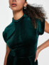 Фото #3 товара Closet London Tall velvet mini dress in emerald