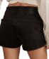 ფოტო #2 პროდუქტის Women's High Rise Seamed Denim Shorts
