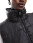 ONLY cropped high neck gilet in black