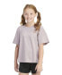 ფოტო #1 პროდუქტის Big Girls Short Sleeve Loose Box T-shirt