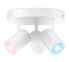 Фото #3 товара WIZCONNECTED WiZ IMAGEO 3x adjustable spotlight Round Plate - Smart lighting spot - White - LED - Non-changeable bulb(s) - 2200 K - 6500 K