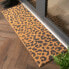 Фото #2 товара Коврик придверный artsy MATS Серый коврик с леопардовым рисунком