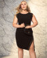 Фото #1 товара Платье миди с разрезом по бокам Michael Kors Plus Size Astor Studded - Женское